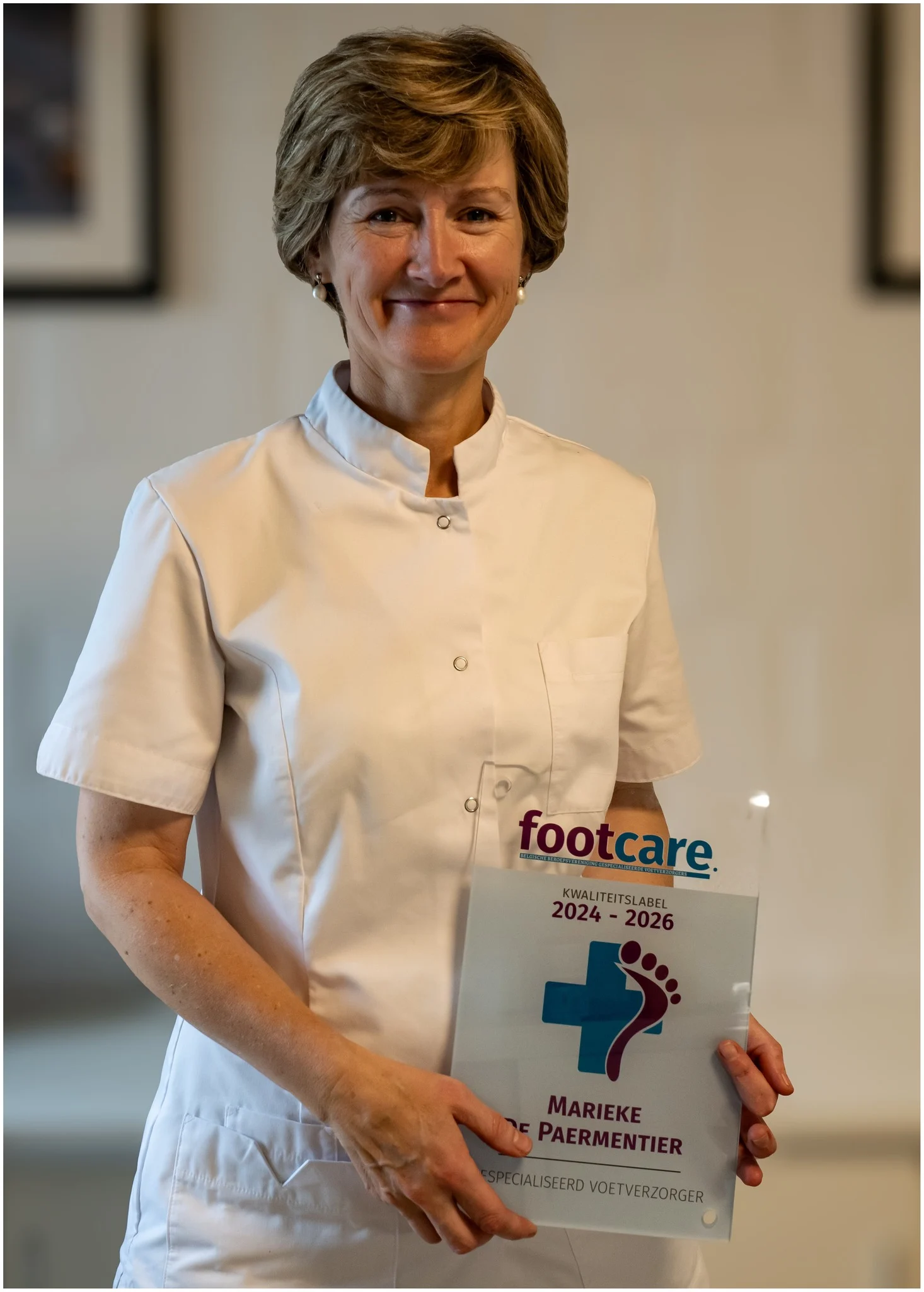 Marieke met footcare kwaliteitslabel